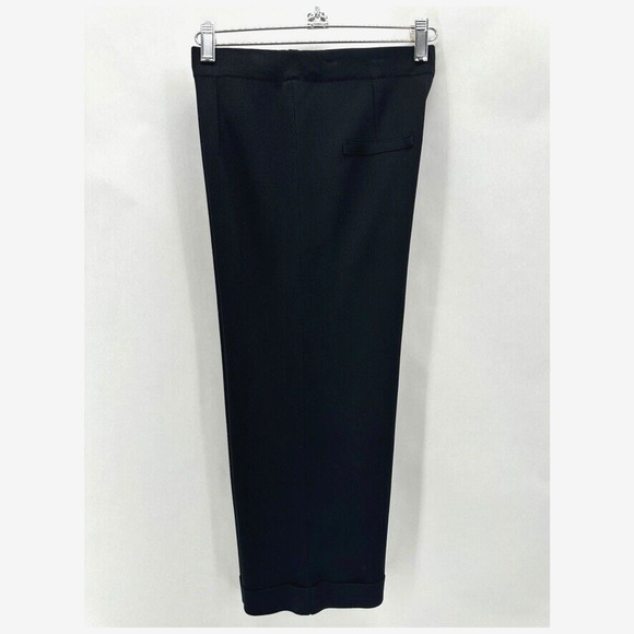 Misook Cropped Pull-on Pants Size XS Black Knit Cuffed Preppy Quiet Luxury City - Picture 7 of 11